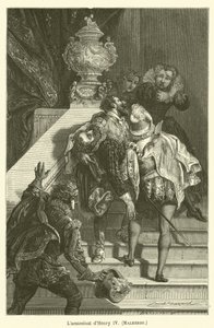 Lassassinat dHenry IV, Malherbe de after Emile Antoine Bayard