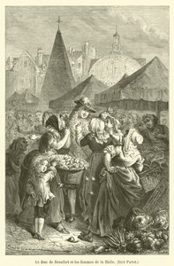 O duque de Beaufort e as mulheres de Halle, Guy Patin de after Emile Antoine Bayard