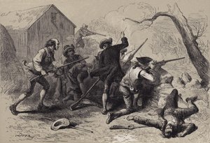 A batalha de lexington de after Felix Octavius Carr Darley