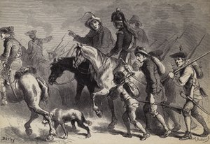 Revolta da Nova Inglaterra Yeomanry de after Felix Octavius Carr Darley