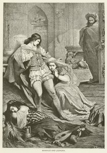 Manrico e Leonora de after Ferdinand Keller