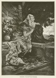 Rhodope, a princesa egípcia de after Ferdinand Keller