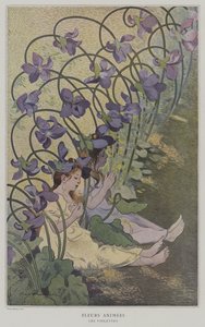Flores De Anime. Violetas (Flores animadas: violetas)
