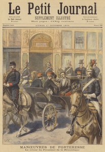 Presidente Casimir-Perier voltando de assistir as manobras do Exército Francês
