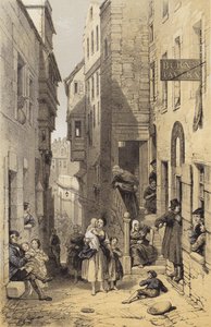Libbertons Wynd, Edimburgo (cromolito)
