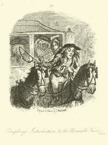 Ilustração para Clinker Humphry por Tobias Smollett
