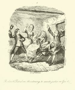 Ilustração para Roderick Random por Tobias Smollett