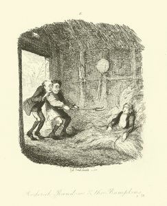 Ilustração para Roderick Random por Tobias Smollett