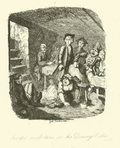 Ilustração para Roderick Random por Tobias Smollett