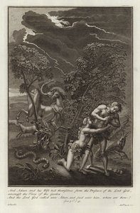 Adão e Eva, a queda de after Gerard Hoet