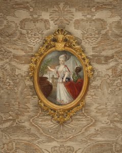 Retrato da princesa Guilhermina da Prússia aos 6 anos de idade