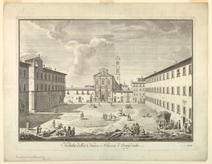 Vista de Florença, Placa de "Escolha da XXIV Vistas dos principais bairros, praças, igrejas e palácios da cidade de Florença"