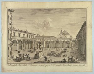 Vista de Florença, Placa de "Escolha da XXIV Vistas dos principais bairros, praças, igrejas e palácios da cidade de Florença"
