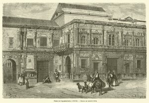 Palácio de Ayuntamiento, Sevilha de Gustave after Dore