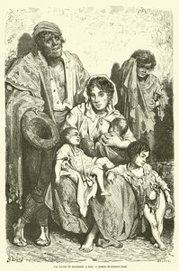 Uma família de mendigos em Jaen