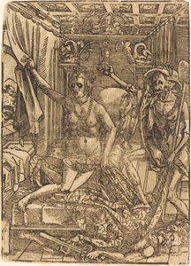 A Morte e a Cortesã de after Hans Sebald Beham