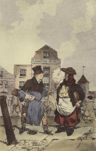 Açougues - Comerciantes de peixe de after Henri Bonaventure Monnier
