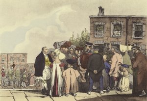 Pessoas de Londres de after Henri Bonaventure Monnier