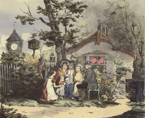 Um ministro e sua família de after Henri Bonaventure Monnier