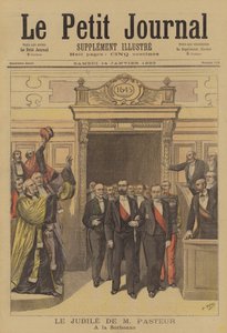 Celebrações em honra do 70º aniversário de Louis Pasteur na Sorbonne