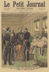 General Dodds recebendo a Medalha Daomé em seu retorno à França