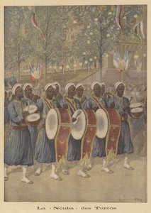 Banda marcial de tirailleurs coloniais (Turcos)