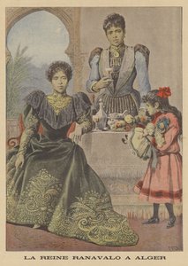 Rainha Ranavalona III de Madagascar no exílio em Argel