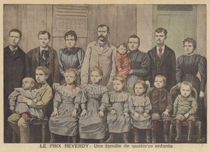 Destinatários do Prêmio Reverdy. A família Vandenbrouch e seus catorze filhos