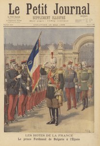 Visitantes reais para a França: Príncipe Ferdinand da Bulgária no Palácio do Eliseu