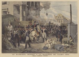 Marechal Moncey no Portão Clichy em 1814