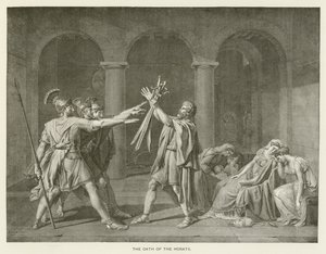 O juramento dos Horatii de after Jacques Louis David