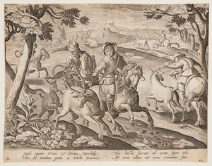 Capturando veados de after Jan van der Straet, called Stradanus