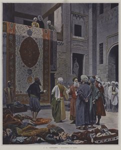 Comerciante de tapetes no Cairo (vendedor de tapetes no Cairo)