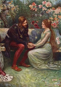 Príncipe Henry e Elsie no jardim