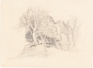 Paisagem com árvores de after John Sell Cotman British 19th Century