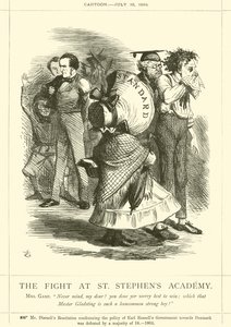 A luta na academia de St Stephens de after John Tenniel