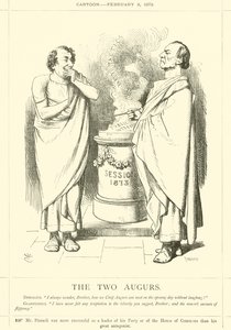 Os dois augúrios de after John Tenniel