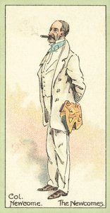Coronel Newcome, The Newcomes (cromolitro) de after Joseph Clayton Clarke