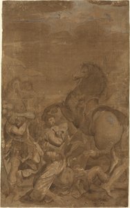 A conversão de São Paulo de after Lodovico Carracci