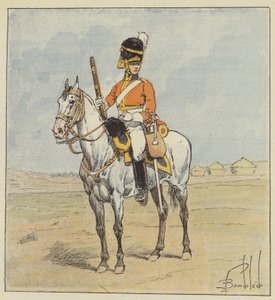 Exército Inglês, Scottish Dragon, Scotch-Greys de after Louis Charles Bombled
