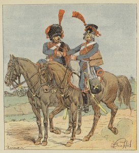 Artilharia a Cavalo da Guarda e a Linha de after Louis Charles Bombled