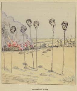 Atrocidades hovas em 1845 de after Louis Charles Bombled
