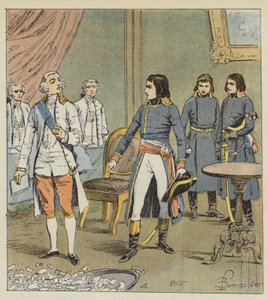 Bonaparte e o conde de Cobentzel de after Louis Charles Bombled