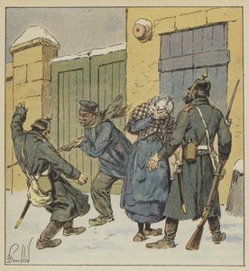 Brutalites prussiennes a Beaugency de after Louis Charles Bombled