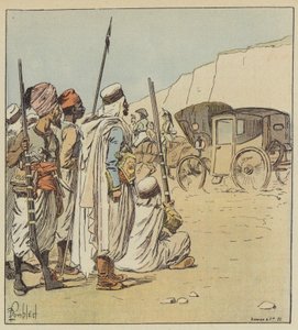 Este carro surpreendeu os árabes de after Louis Charles Bombled