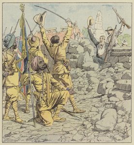 Entrega de legações, entrada de sikhs de after Louis Charles Bombled