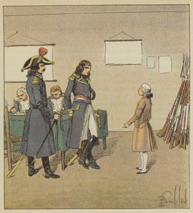 Eugene de Beauharnais recupera o lobo de Bonaparte de seu pai de after Louis Charles Bombled