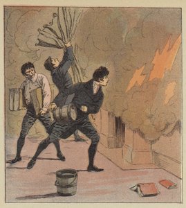 Fogo, em, longwood de after Louis Charles Bombled