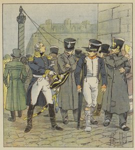 Eu o vi recebendo lições que o teriam feito corar de after Louis Charles Bombled