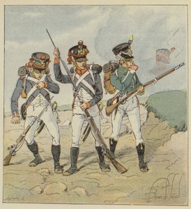 Jovem Guarda, 1806, Conscript-Grenadier, Tailor-Grenadier, Flanker-Hunter de after Louis Charles Bombled